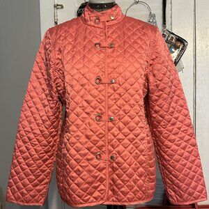Quilted Jones New York Signature Pink Jacket